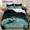 Dynamic Cr Football Action Three-piece set (1 * duvet cover + 2 * pillowcase, without core) 2D Flat Bedding set Soft and comfortable