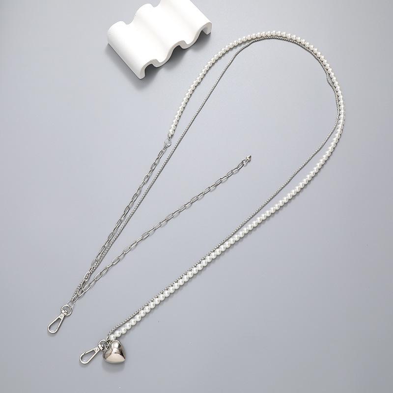 Pearl Mobile Phone Chain Necklace - Crossbody Lanyard for Women