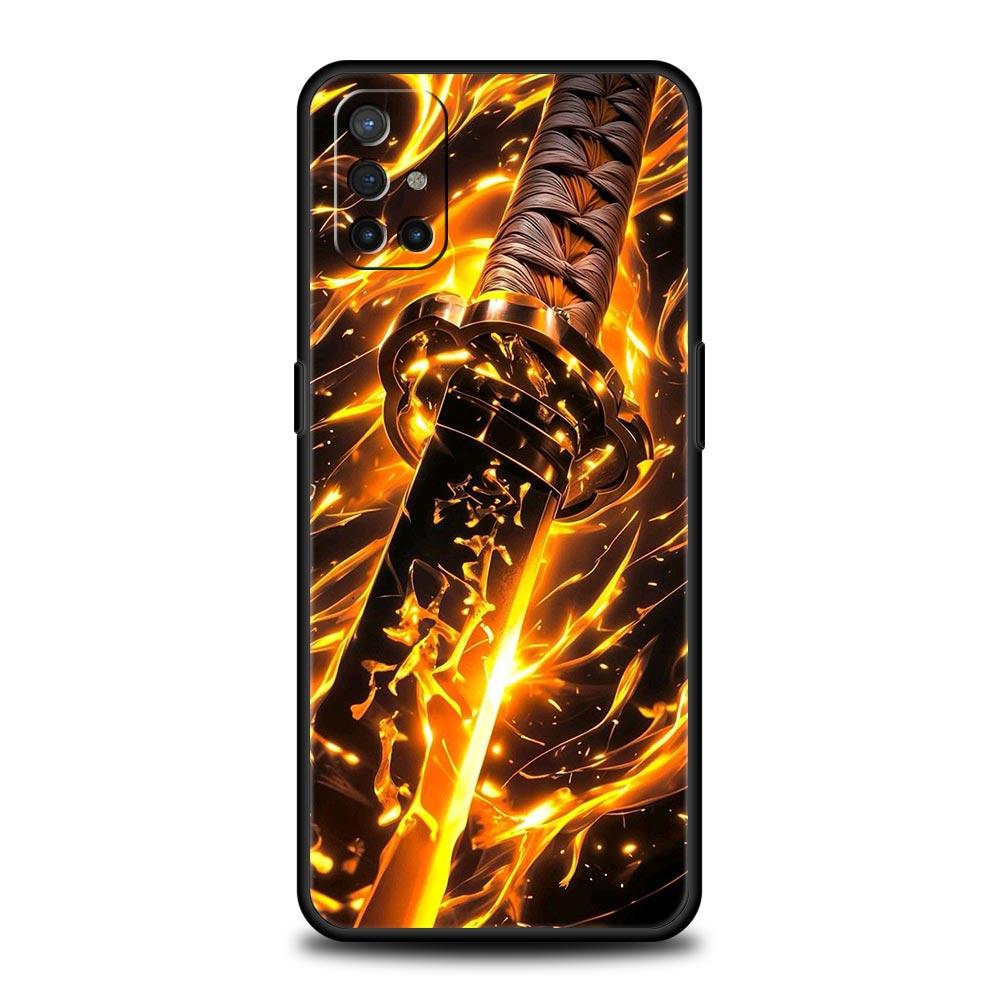 Phone Case For Oneplus 13R 13 12 10T 11 R10 Nord N100 N200 N10 9 9R CE 2 3 Z Pro Lite Soft TPU Cover The Sword Creative Pattern