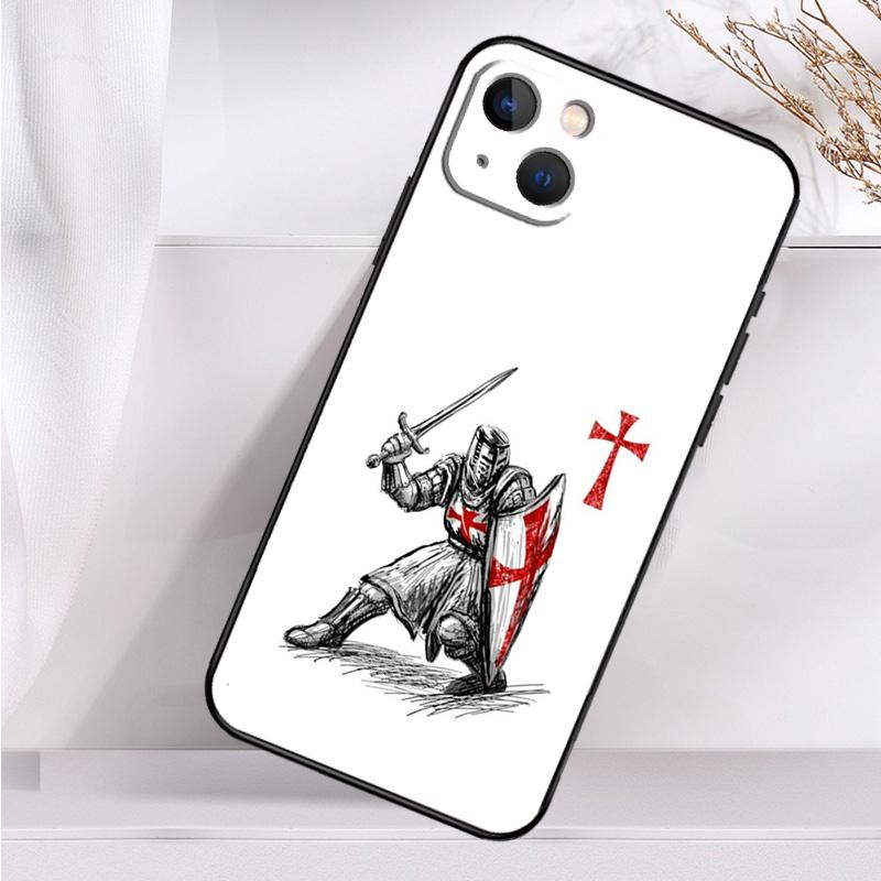 Чехол для телефона Christian Templar Knights для iPhone 16 15 14 12 11 13 Pro Max 7 8 Plus X XR XS Max 13 12 Mini Cover