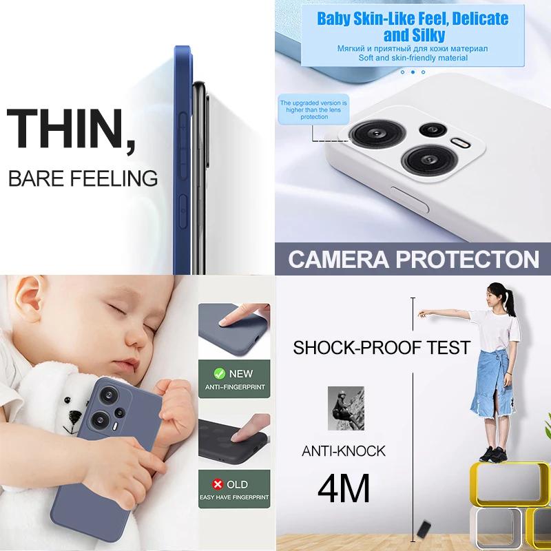 Poco F5 F 5 PocoF5 Pro чехол оригинальный жидкий силиконовый мягкий чехол для Xiaomi Poco F5 F 5 PocoF5 Pro F5Pro 5G противоударные чехлы для телефонов