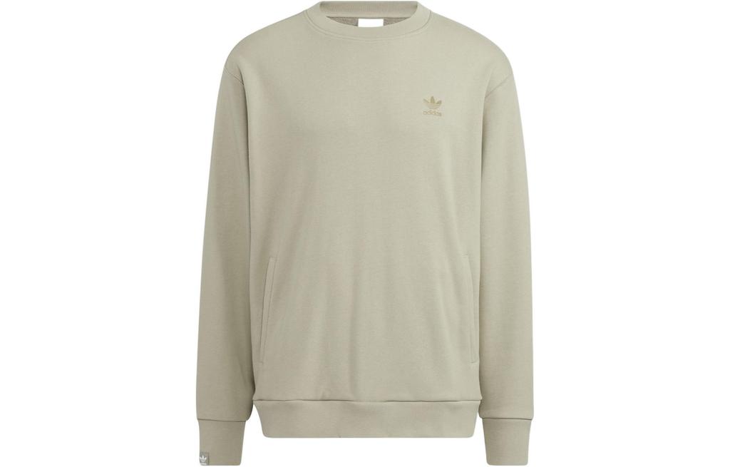 Adidas Originals Sweatshirts Men's Light Green Crew Neck Moderate Regular IC8143