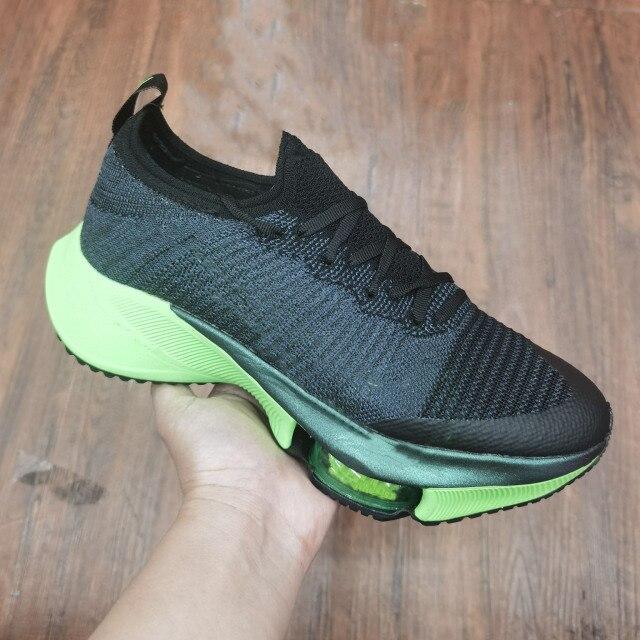 Новая эластичная обувь, мужские и женские тренировочные марафонские кроссовки на воздушной подушке, максимальный размер 45, с коробкой