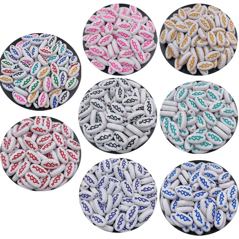 10 шт. эллиптические плоские бусины-разделители с алфавитом «сделай сам» для изготовления ювелирных изделий, ожерелья, браслета