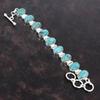 Браслет из тибетской бирюзы, серебряный браслет 925 пробы, регулируемый браслет-цепочка, оригинальный браслет с драгоценными камнями, ювелирные изделия ручной работы, подарки для него