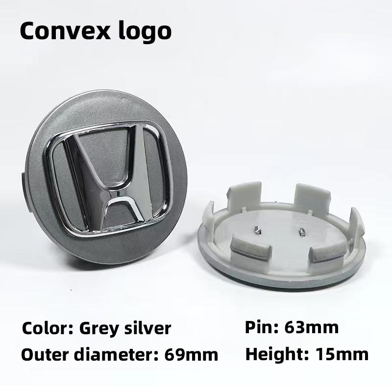 4Pcs Car Wheel Hub Cover Rim Center Cap Decoration Accessories For Honda Fit Jazz GK5 Civic Type-R CRV Pilot Accord Insight