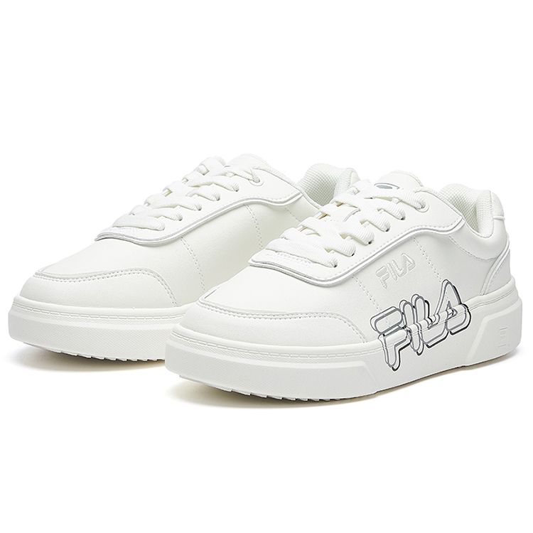 Fila Heritage-FHT Comfortable Versatile Durable Balanced Lightweight Breathable Low-Top Skate Shoes Women Sneaker White F12W031303FSW