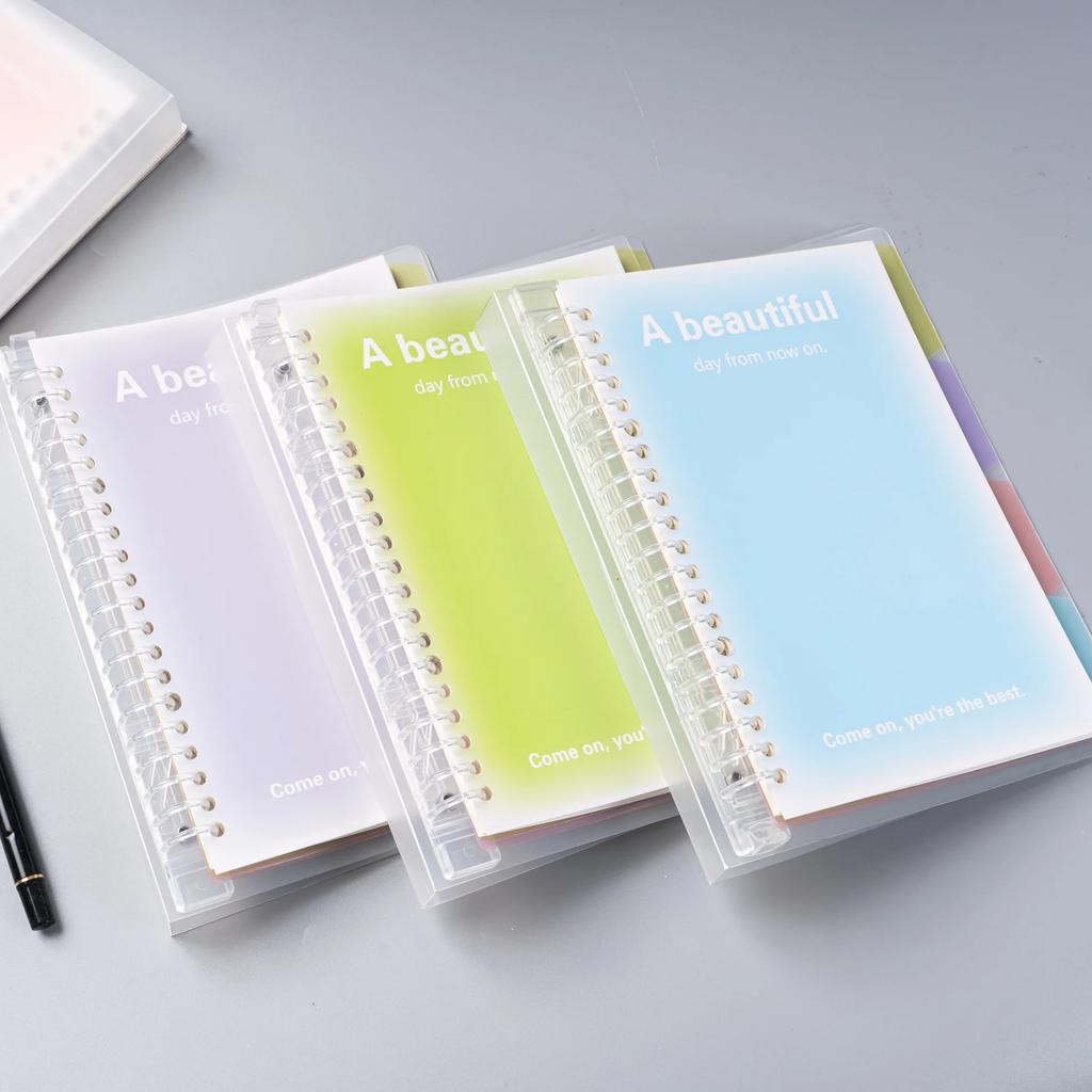 Блокнот Ins с отрывными листами, с градиентной цветной разлиновкой, простые блокноты для записей, канцелярские принадлежности для школьников и студентов