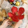 1Pcs Artificial Flowers 20CM Fake Flowers Christmas Supplies Decoration Xmas Tree Ornament for Home Decor Gift Garland Accessory