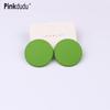 Candy Color Round Acrylic Stud Earrings Color Sprayed Earrings Cute Simple Casual Earrings PD2232