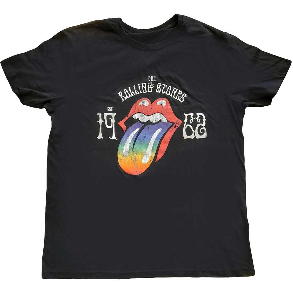 The Rolling Stones Футболка унисекс для взрослых Sixty Rainbow Hi-Build