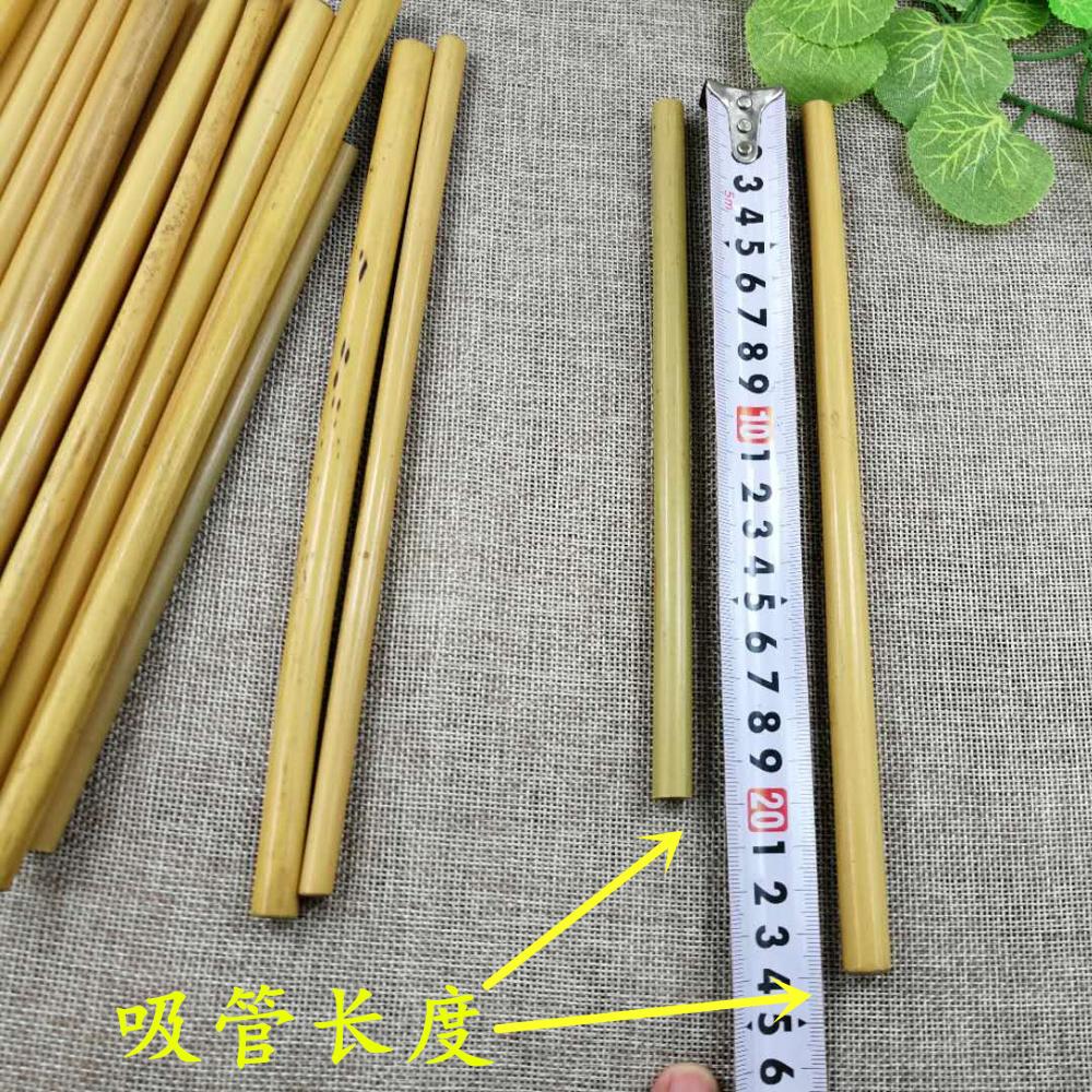 Набор из 6 бамбуковых соломинок, многоразовые соломинки для питья с бесплатной щеткой для чистки, 8 или 9 дюймов на выбор, домашняя барная посуда, бесплатная доставка