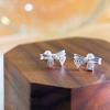 Sweet Bow Screw Earrings for Women Cute Small Design New Earrings