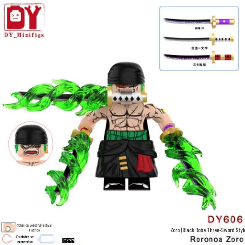 Пиратская Аниме Серия DY601-DY661 Образовательный Конструктор Минифигурки Игрушка для Мальчиков
