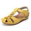Fashion Summer Fashion Plus Size 35-45 Shoes for Women Platform Wedges Comfortable Non-slip Sandals Casual Round Toe Flats Sandals