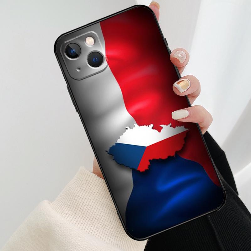Чехия Чешский флаг Чехол для телефона для iPhone 17 Pro Max 14 13 12 11 15 16 Pro Max mini 15 16 Plus 16e 17 Air