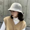 Шапка женская зимняя шерстяная вязаная рыбацкая шапка в японском стиле на осень и зиму в корейском стиле модная универсальная шапка-тазик британская фетровая шляпа
