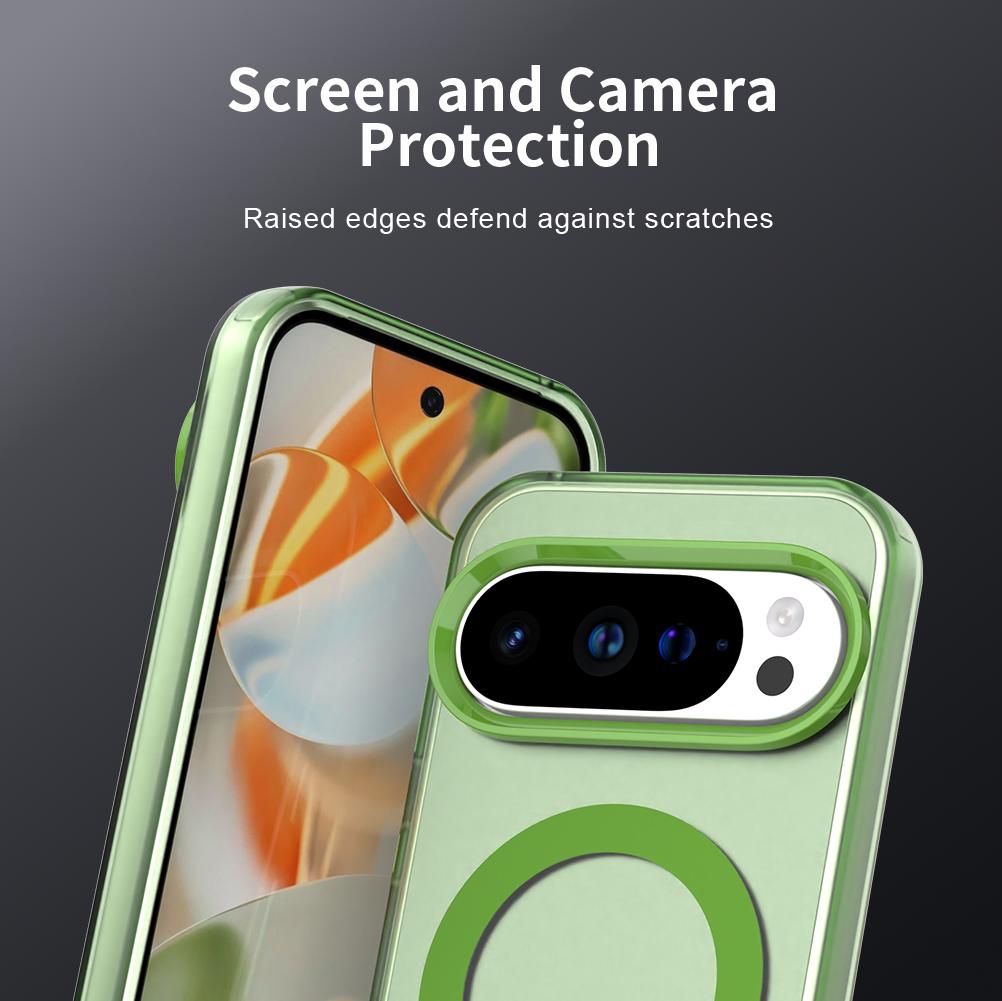 Прозрачный чехол Candy для Magsafe для Google Pixel 10 9 Pro XL 9A 8 8A Pro Противоударный Тонкий Бампер Жесткая Броня Беспроводная Зарядка Чехол