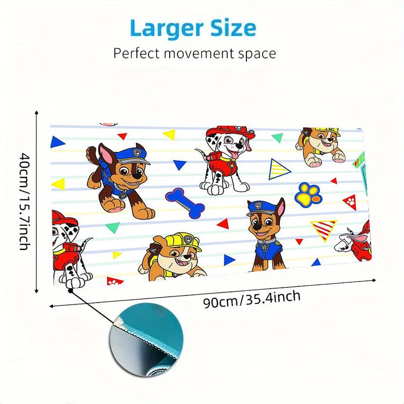 PAW Patrol Print Cushion Non-slip Laptop Tablet Big Mousepad XXL Mat Mini PC Playmat With Lock edge