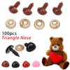100pcs Crafts Plastic Triangle Noses For Dolls Toys For Bear Buttons Toy DIY Safety Nose Accessories