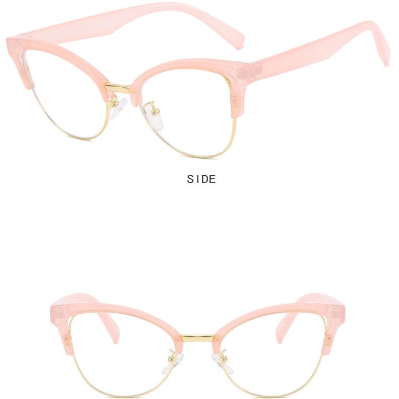 Женские очки с защитой от синего света, модные индивидуальные очки в стиле ретро, ​​простые очки без оправы, мужские студенческие деловые очки для поездок на работу