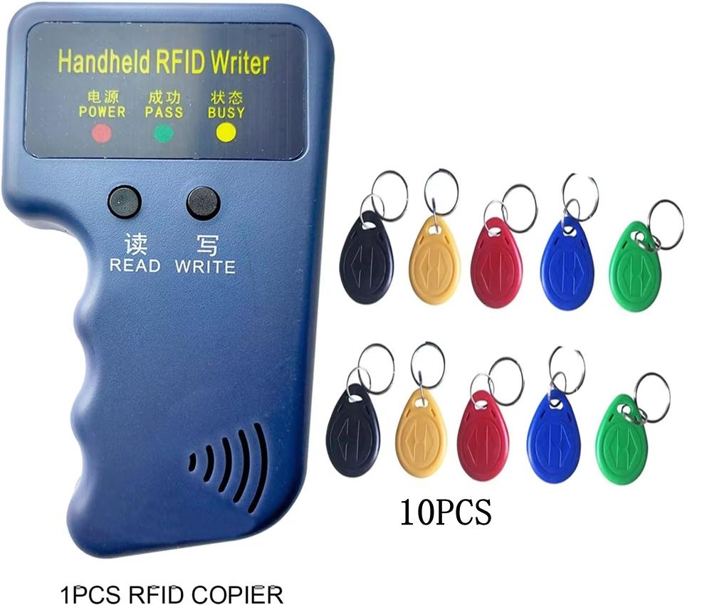 Ручной RFID-дупликатор/копировщик 125 кГц, программатор/считыватель ID-карт + Ключи + Считыватель карт доступа на брелоке