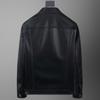 Spring and Autumn New Style Genuine Leather Jacket Men's Sheepskin Jacket Lapel Business Men's Casual Jacket Middle-aged Dad Wear