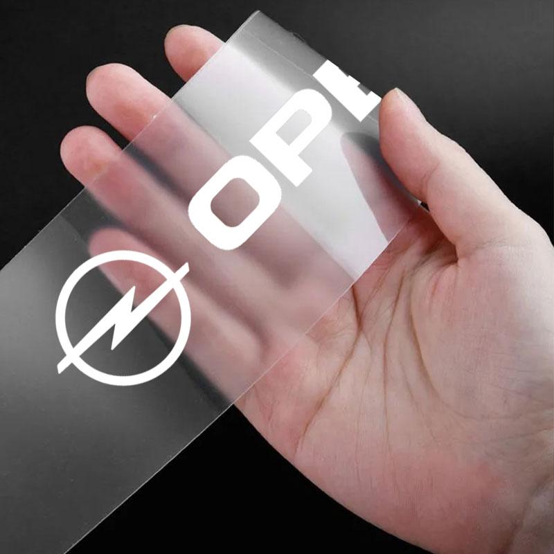 4 шт. Защита порогов автомобиля Прозрачный декоративный значок 3D наклейка для Opel Insignia Astra Antara Meriva Zafira H G Corsa