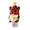 Christmas Gnome Night Light Resin Faceless Dwarf Xmas Tree LED Night Light with Multicolor Bulbs And On/Off Switch for Home Bathroom Bedroom Decor