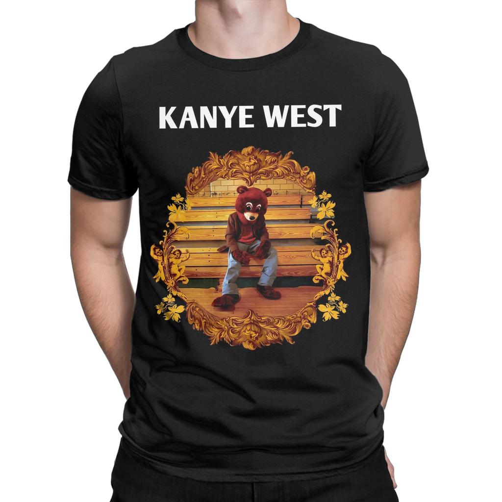 Футболки Kanye West для мужчин, хлопковые потрясающие футболки, футболки с круглым вырезом, топы с коротким рукавом для вечеринок
