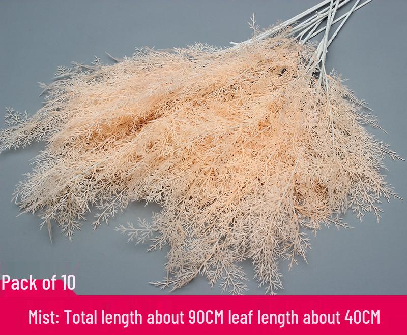 Свадебный декор из шелковых цветов шампанского - Искусственные элементы цветочного оформления потолка и прохода