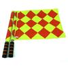 1 Pair Trial Flag Comfortable Handle Fine Workmanship Compact 2 Piece Referee Linesman