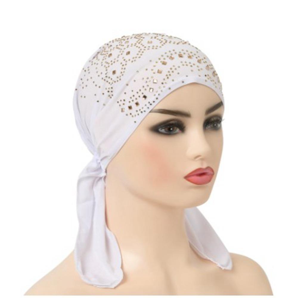 With Many Stones Wind Cotton Hat Bandana Casual Chemotherapy Hat Women National