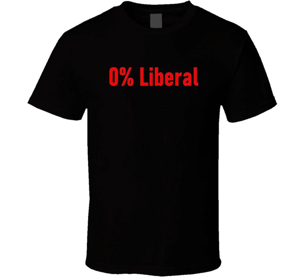 0% Liberal Conservative Right Republican Funny Political Gift T Shirt