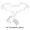 Хэллоуин Розовый Свет Летучей Мыши Питание от USB или Батареи Неоновая Вывеска Летучей Мыши с 2 Подвесными Отверстиями для Спальни Гостиной Бара Вечеринки
