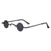 Retro Round Glasses Small Frame Metal Sunglasses Hippie Cute Funny Small Circle Eyewear Unisex Outdoor Travel Sun Glasses