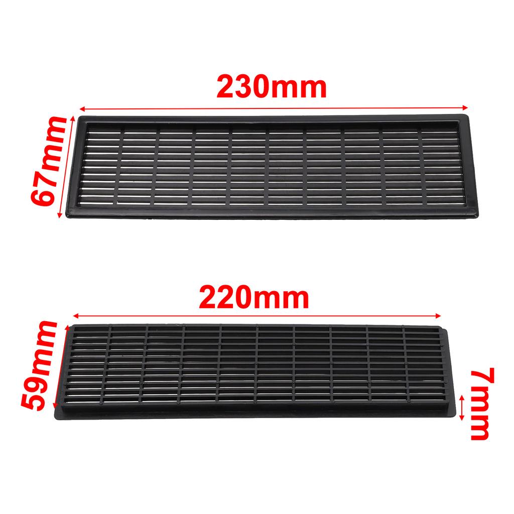 Cover Ventilation Grille Bathroom Doors Computer Cabinets For Wardrobes Shoe Cabinets Air Vent Enclose Spaces Silver Black