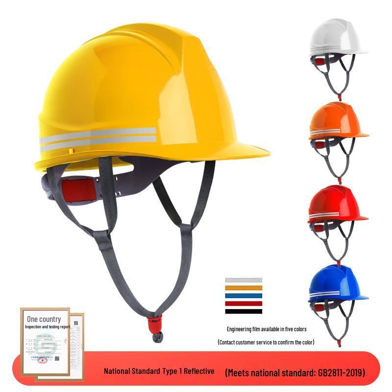 LIKAI Safety Helmet: Thick, Impact-Resistant Construction Site Protection with Customizable Printing for Supervisors and Engineers