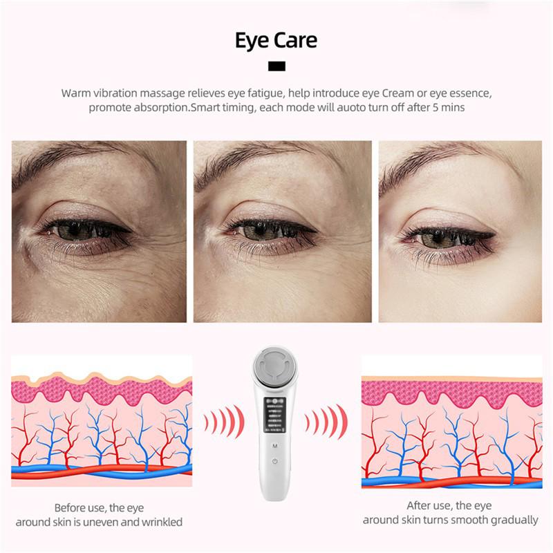 BY2 5в1 устройство для красоты лица светодиодный фотон EMS лифтер для лица укрепляющий кожу против старения против морщин косметический инструмент