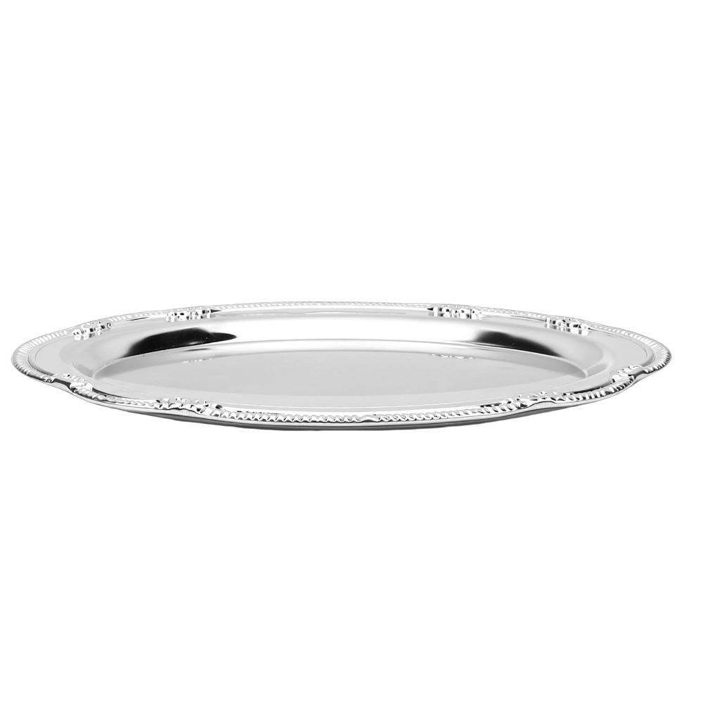 Sturdy Metal Serving Tray Oval Storage Tray Organizer Tray Display Tray  Café Display