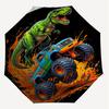 1PC Dinosaur Truck Umbrella-8-Rib Reinforced Portable Folding Travel Suitable for All Seasons Outdoor Daily Use  -J0376