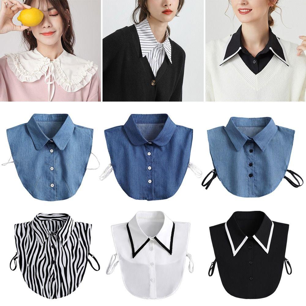 Vintage Classic Detachable Blouse False Collar Clothes Accessories Shirt Fake Collar Lapel