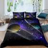 Galaxy Duvet Cover Set 3D Printed Space Themed Bedding Set Kid Boy Galaxy Series Universe Pattern Polyester Quilt Cover For Girl