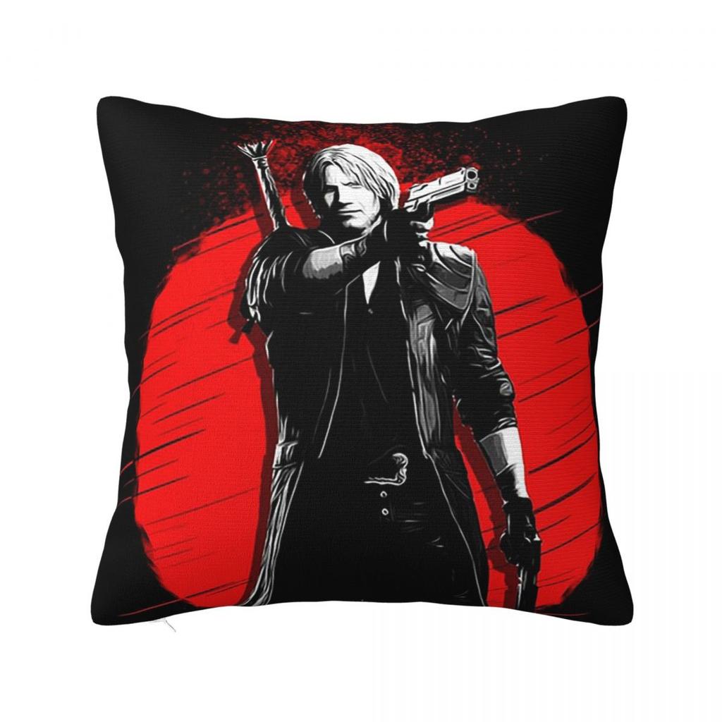 Данте Devil May Cry Квадратная Наволочка Чехол на Подушку Полиэстер Подушка Молния Декоративный Уют Декоративная Подушка для Дома Машины