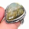 Labradorite Handmade 925 Sterling Silver Jewelry Ring Size 7.5 u2Q49