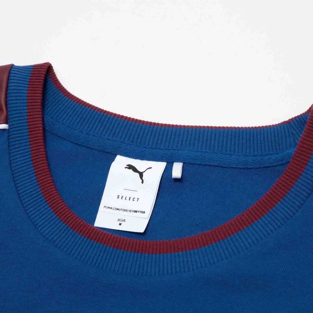 Puma Archive Pack Short Sleeve Tee With Logo Embroidery Unisex Tops Blue 622777-67