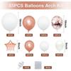 Kit Arche Ballon Mariage - Or Rose Blanc - 85 Pièces - Ballon Classique - Hélium