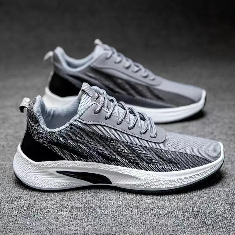 WTEMPO Большие размеры, легкие, на шнуровке, спортивные мужские кроссовки, дышащие, универсальные, нескользящие, износостойкие, повседневные кроссовки