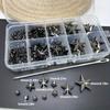 1 Box Fashion Five-pointed Star Claw Nails Box Clothing Shoes Bag Leather Accessories Clothing  Color Claw Nails