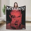Плед Lil Peep Cool Rapper для дивана Мягкий пушистый плюшевый плед 50x60 дюймов Несколько размеров Покрывала для всех сезонов